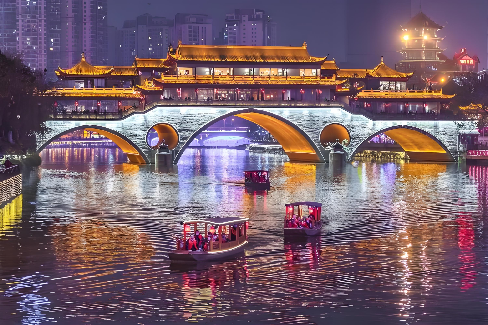 Chengdu Jinjiang Cruise Ticket + MR Experience: Enjoy The Splendid Scenery! Optional [Day/Night]