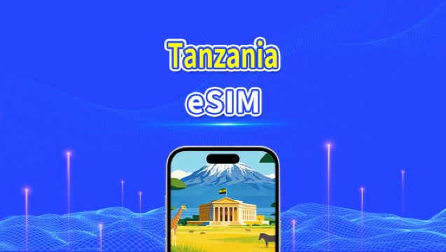Tanzania eSIM | 4G | Daily/Total Data Package | 1–30 days | 24-Hour Billing | QR Code