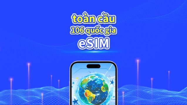 eSIM 106 quốc gia trên toàn thế giới | 4G/5G | mạng tốc độ cao | Gói dữ liệu hàng ngày/tổng | Hóa đơn 24 giờ | 1-30 ngày | mã QR