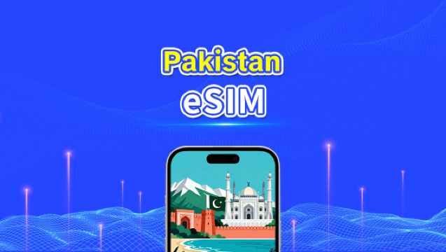 Pakistan eSIM | 4G | Hög hastighet | 24 timmar | Välj antal dagar 1-30 dagar | QR-kod