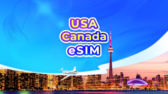 United States/Canada 5G eSIM | Daily Plan/Data Package | 1-30 Days | 24-Hour Billing | QR Code (Excluding Guam & Saipan)