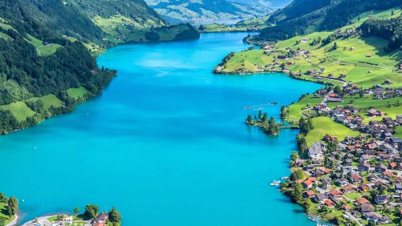[Sewaan Peribadi Interlaken Switzerland] Oberhofen + Spiez + Thun + Tasik Biru - lawatan sehari - pilihan terbaik
