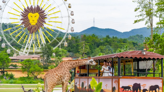 Qingyuan Chimelong 2 Hari 1 Malam/3 Hari 2 Malam Pakej Hotel Istana Zirafah Bermain Kerajaan Hutan/Taman Air Panas/Luar Bandar Haiwan tanpa had Pilihan termasuk pakej buffet