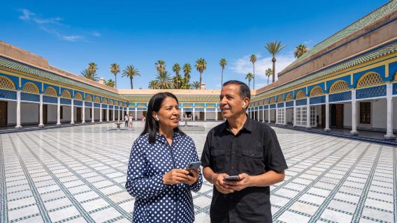 Audioguida delle attrazioni di Marrakesh: Ben Youssef, Jemaa el-Fnaa, Koutoubia e i Saadian