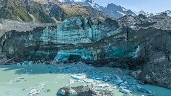 New Zealand South Island Aoraki / Mount Cook Tasman Glacier Ice Explorer Boat - Tasman Glacier Lake Explorer Tour - Magnificent Views of New Zealand's Glacial Lakes