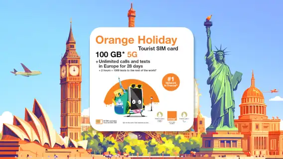 歐洲 Orange eSIM｜總量12GB-100GB｜無限歐洲境內通話和簡訊｜31天｜自然日計費｜QR code
