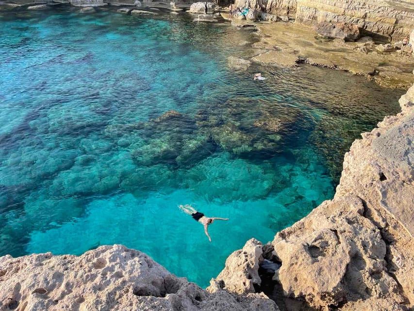 From Larnaca: Cape Greko Guided Tour with Transfers