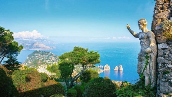 Từ Cảng Bờ biển Amalfi: Xe đưa đón Capri và Tour thuyền đảo