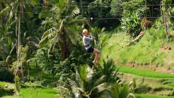 Bali: Trekking Matahari Terbit Gunung Batur & Petualangan Zip-Line Ubud