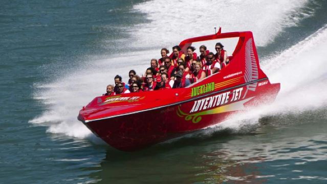 New Zealand · Auckland bot laju jet + Menara Sky + Mission Bay + Lawatan Dunia Bawah Laut Kelly Tarlton