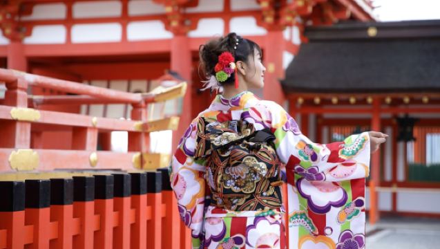 京都和服＆浴衣租借體驗＆日系妝容＆拍照攝影（Ookini清水寺總店）