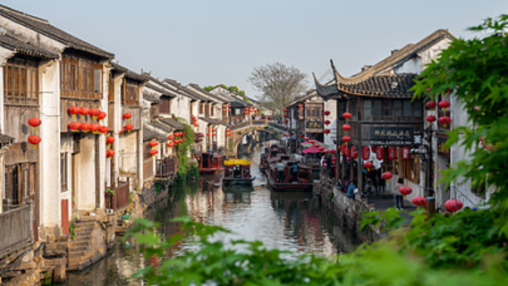 [Privat liten grupp] Dagstur till Pingjiang Road och Shantang Road i Suzhou | Hämtning/avlämning + professionell guide