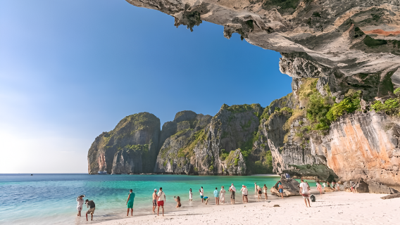 Passeio de um dia para Ilhas Phi Phi + Baía Maya + Ilha Koh Khai em Phuket [Inclui taxa de desembarque | Snorkel no mar]
