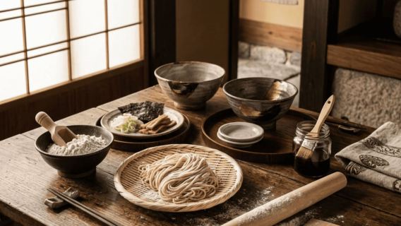 Workshop-Erfahrung in traditioneller japanischer Handwerkskunst (Mini-Ramen-Essstäbchen, japanisches Messerschärfen, Keramikreparatur)