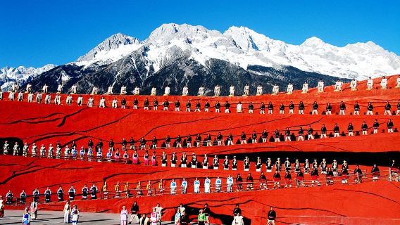 Yulong-Schneeberg Touristenattraktion [Fichtenwald + Blue Moon Valley + Impression Lijiang] Tagesausflug/Garantierte Tickets 8-Personen-Gruppe