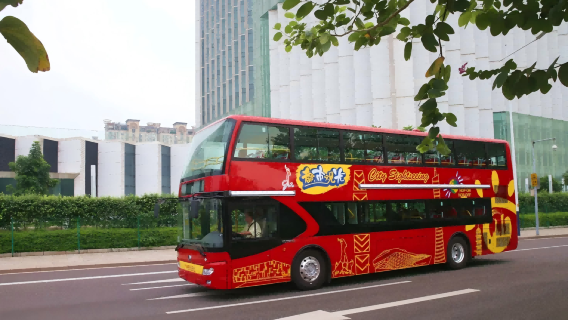 Guangzhou hop-on hop-off double-decker sightseeing bus