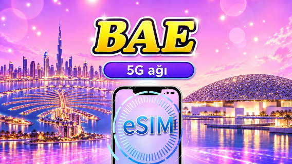 Birleşik Arap Emirlikleri | 5G/4G eSIM | Günlük Paket/Veri Paketi | 24 Saat Faturalandırma | 1-30 Gün | QR Kod