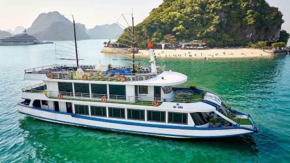【豪華五星寶石郵輪】河內下龍灣一日遊+飯店接駁+午餐+下午茶