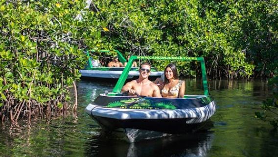 Jungle speedboat tours and snorkelling in Cancun