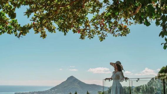 모리셔스 공항 픽업, 전세 차량, 산 정상 레스토랑(LeChamarel Panoramic Restaurant) 예약, 섬 전체 프로젝트 맞춤형