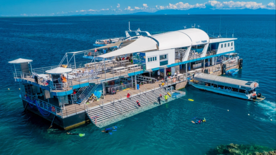 Excursion d'une journée en groupe à la Grande barrière de corail avec le Reef Magic à Cairns