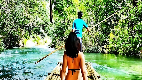 Bamboo Rafting with Elephant Bathing, Turtle Center, Monkey Cave (Optional ATV) From Phuket