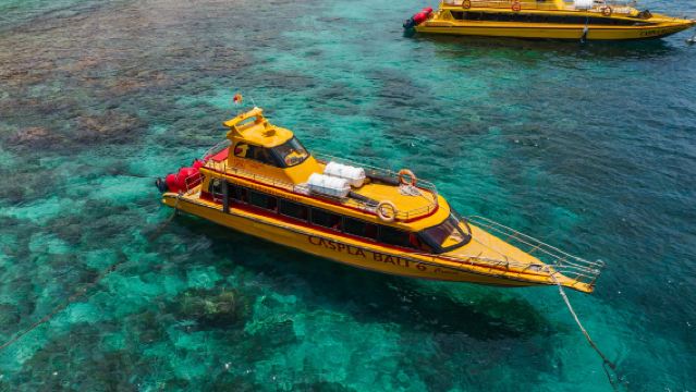 【公式スピードボートチケット】バリ島 - ペニダ島 Casplaイエローボート 乗船チケット 柔軟な日程変更可