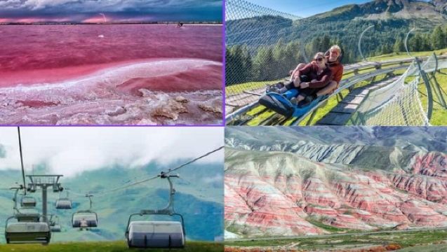Pink Lake Guba Shahdag-Candy Cane Mountains Tour/ Entry Included