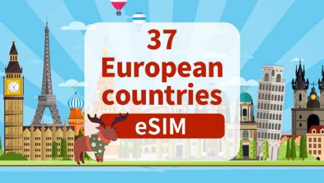 5G eSIM in 37 European countries | Daily/Full-time package | 1-30 days | Daily billing | QR code