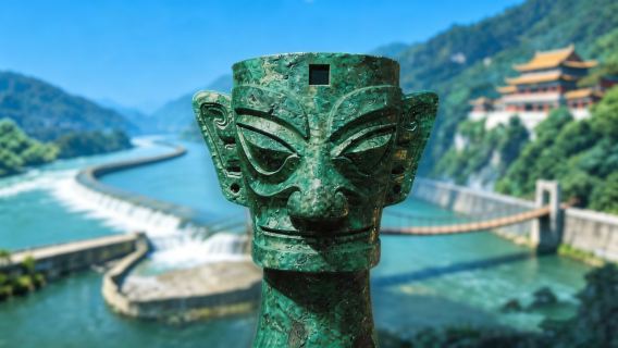 Passeio de um dia em Dujiangyan + Sanxingdui | Opção de grupo de 2-8 pessoas · Observação do Blue Tears noturno · Ingressos incluídos
