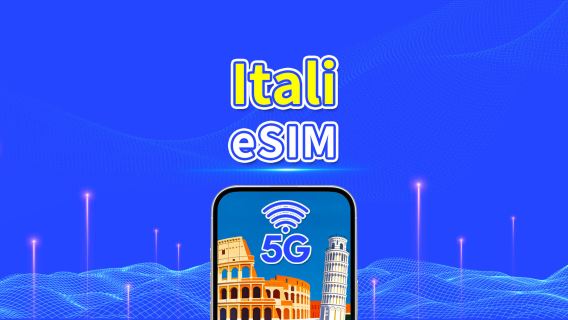 eSIM Italia | 5G/4G | Pakej data harian/jumlah | 1-30 hari | Penagihan 24 jam | kod QR