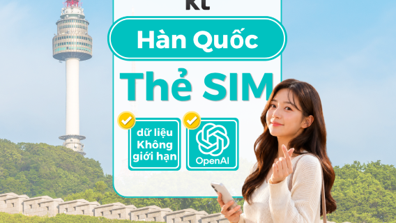 [Tặng T-money] SIM KT Hàn Quốc chính mạng | Dữ liệu không giới hạn | Số điện thoại 010 | Có thể sử dụng ChatGPT | Nhận tại Hàn Quốc