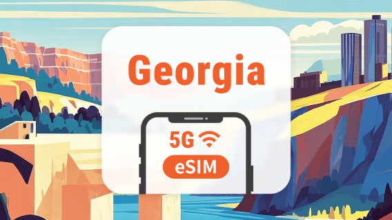 Géorgie 5G eSIM | Triple Réseau • IA & TikTok | 1–30 Jours | Code QR
