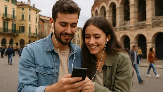 Passeio de Áudio pelos Destaques de Verona: Pontos Turísticos Históricos e Joias Arquitetônicas