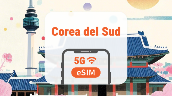 Corea del Sud 5G eSIM | Doppia Rete • AI & TikTok | 1–30 Giorni | Codice QR