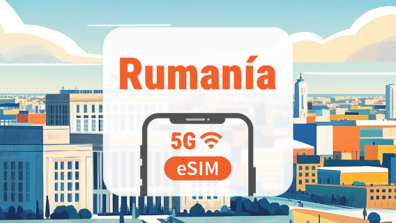 Rumanía 5G eSIM | Doble Red • Apps de IA y TikTok | 1–30 Días | Código QR