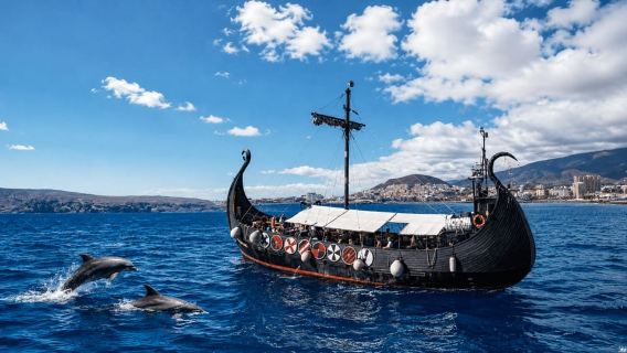 TENERIFE Kapal Pesiar Pengamatan Paus & Lumba-Lumba + BERHENTI UNTUK BERENANG