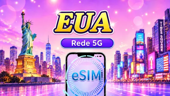 Estados Unidos 5G eSIM | Suporta aplicativos populares como Tiktok & Google Maps | Pacote diário/Pacote de dados | 1-30 dias | Cobrança por 24 horas | Código QR