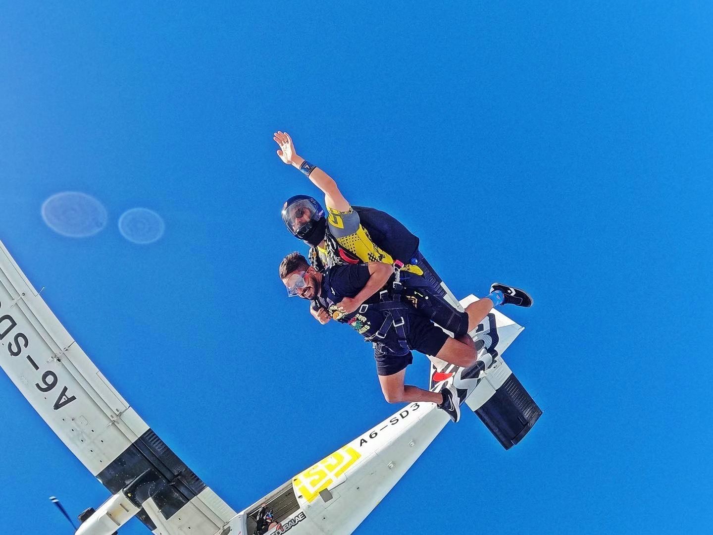 Skydiving over Dubai's Palm Island or Desert with One-on-One Instructor Guidance, Including Video and Photos