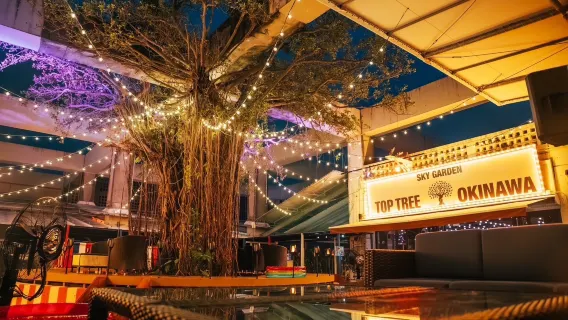 Okinawa Nachtclub: TOP TREE toegangskaart + onbeperkte drankjes/eten & VIP-pakket (speciaal voor buitenlandse bezoekers) - Bovenste verdieping van Don Quijote in het centrum van Okinawa