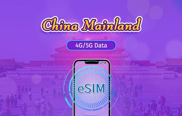 Festlandchina | 5G/4G eSIM | Tagespass / Gesamtpaket | 24-Stunden Abrechnung | 1–30 Tage | QR-Code