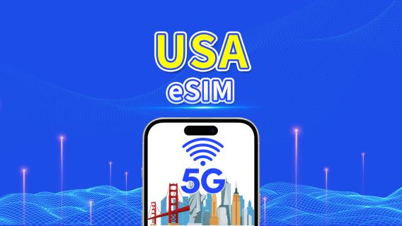 USA eSIM | 5G/4G | Daily/Total Data Package | 1–30 days | 24-Hour Billing | QR code