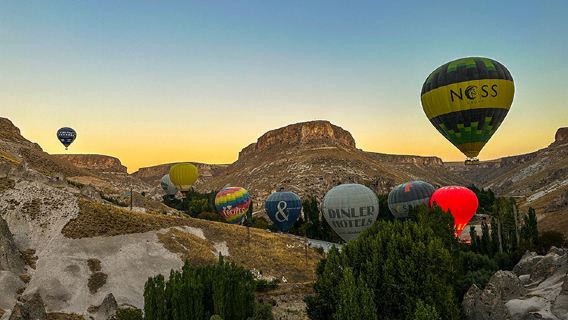 Cappadocia Ihlara Valley Hot Air Balloon Flight with Sunrise Celebration & Hotel Transfers