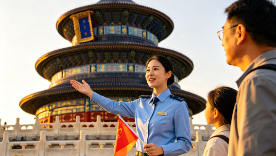 Kuil Surga Beijing + Dewan Doa untuk Hasil yang Baik + Altar Bulat + Tembok Gema - panduan secara langsung