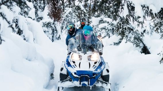 USA Alaska Fairbanks | Santa Claus Village + snowmobile + ice fishing | Custom trip※