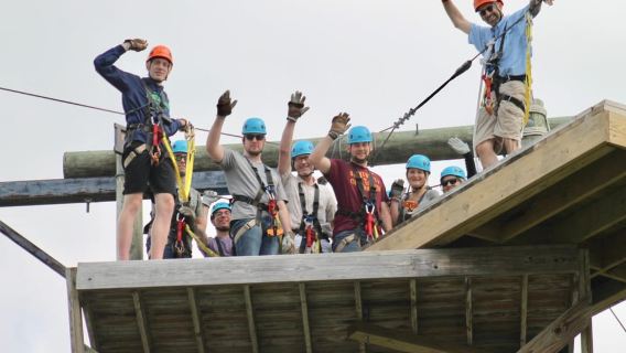 Henderson, Minnesota: High Ropes Obstacle Course Experience