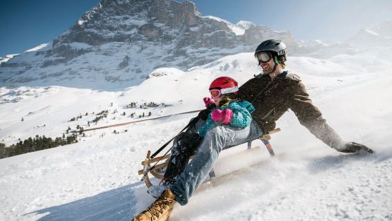 "Eiger Run" from the Eiger Glacier Sledging ticket Eiger Express from Grindelwald