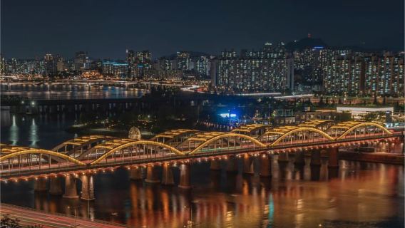 [Cảnh đêm Seoul] Công viên Naksan + Núi Yeongbongsan