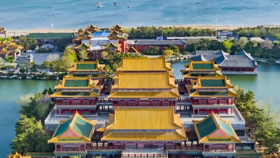 煙台蓬萊閣＋八仙過海景區＋帆船出海＋文城城堡＋孤獨的鯨一日遊