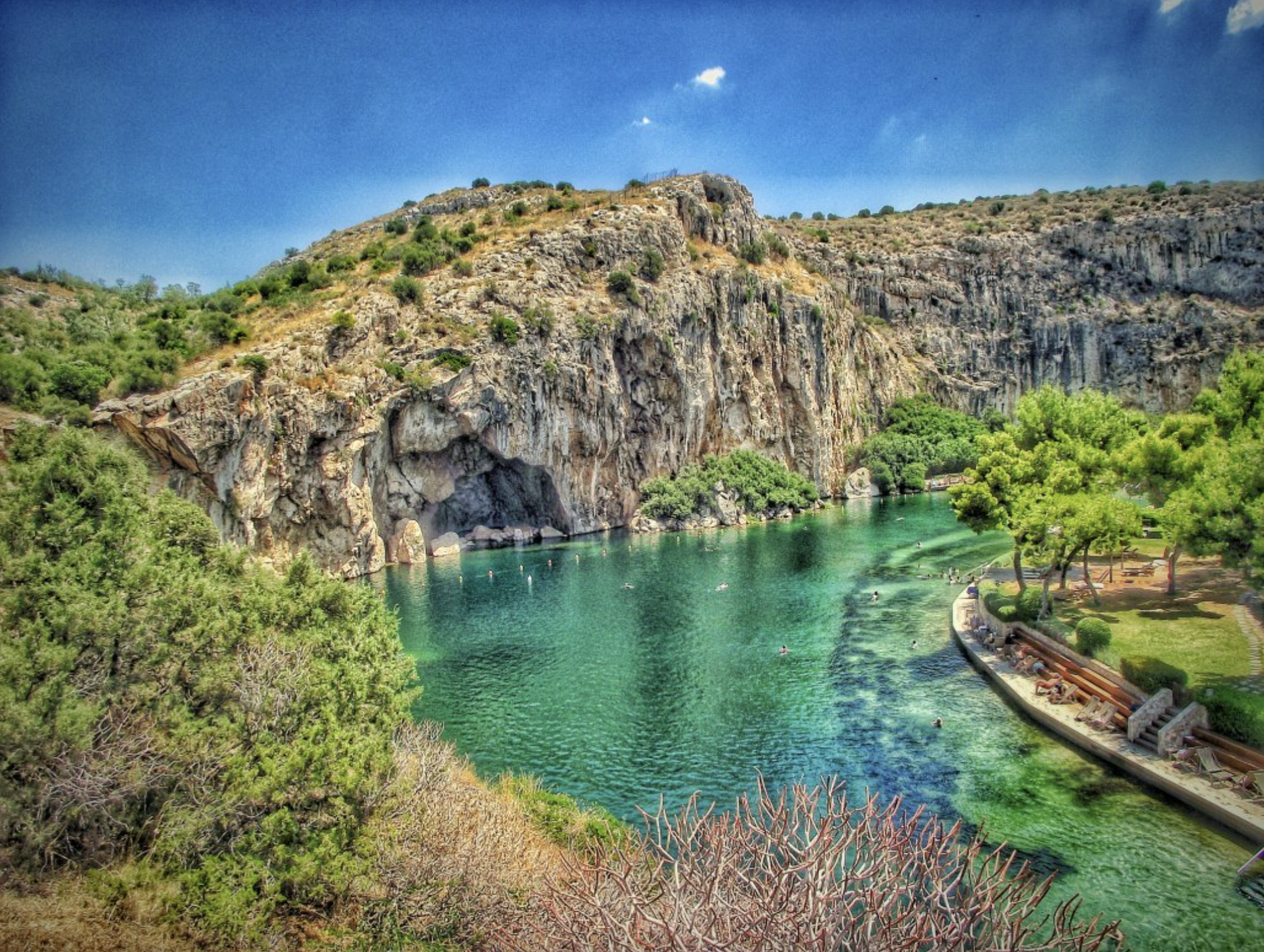 雅典包車環島沃利亞戈米尼湖+沿海公路風光線+海神廟+憲法廣場